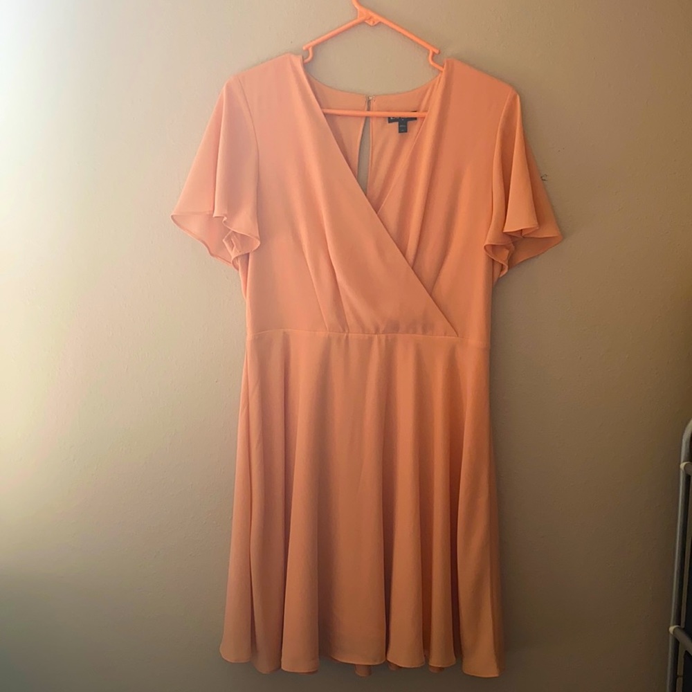Express peach dress